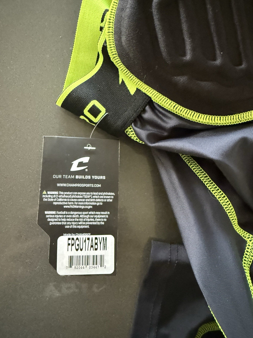 Champro Mens Bull Rush 7 Padded Integrated Football Girdle With Pads Adult M