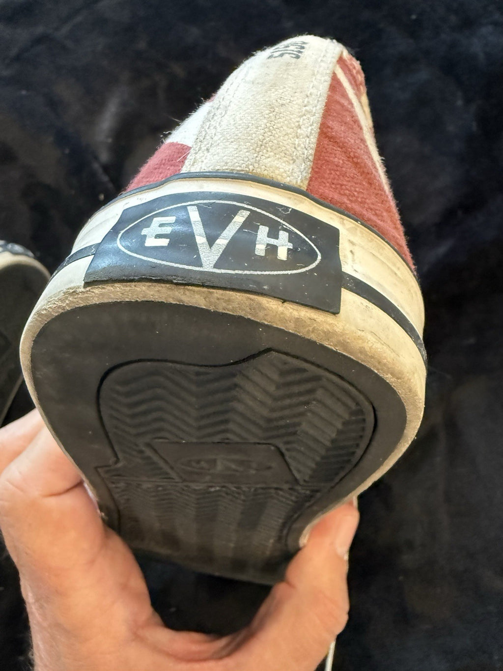 EVH Low Top Sneakers Shoes 5150 Red White Black Mens Size 13 Van Halen EVO26