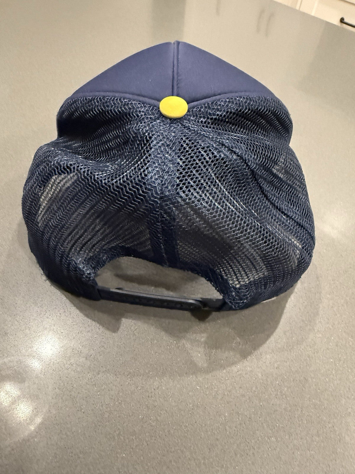 Modelo Hat  Mens One Size  Snap Back Blue & Brown Mesh Trucker Beer Patch Cap 