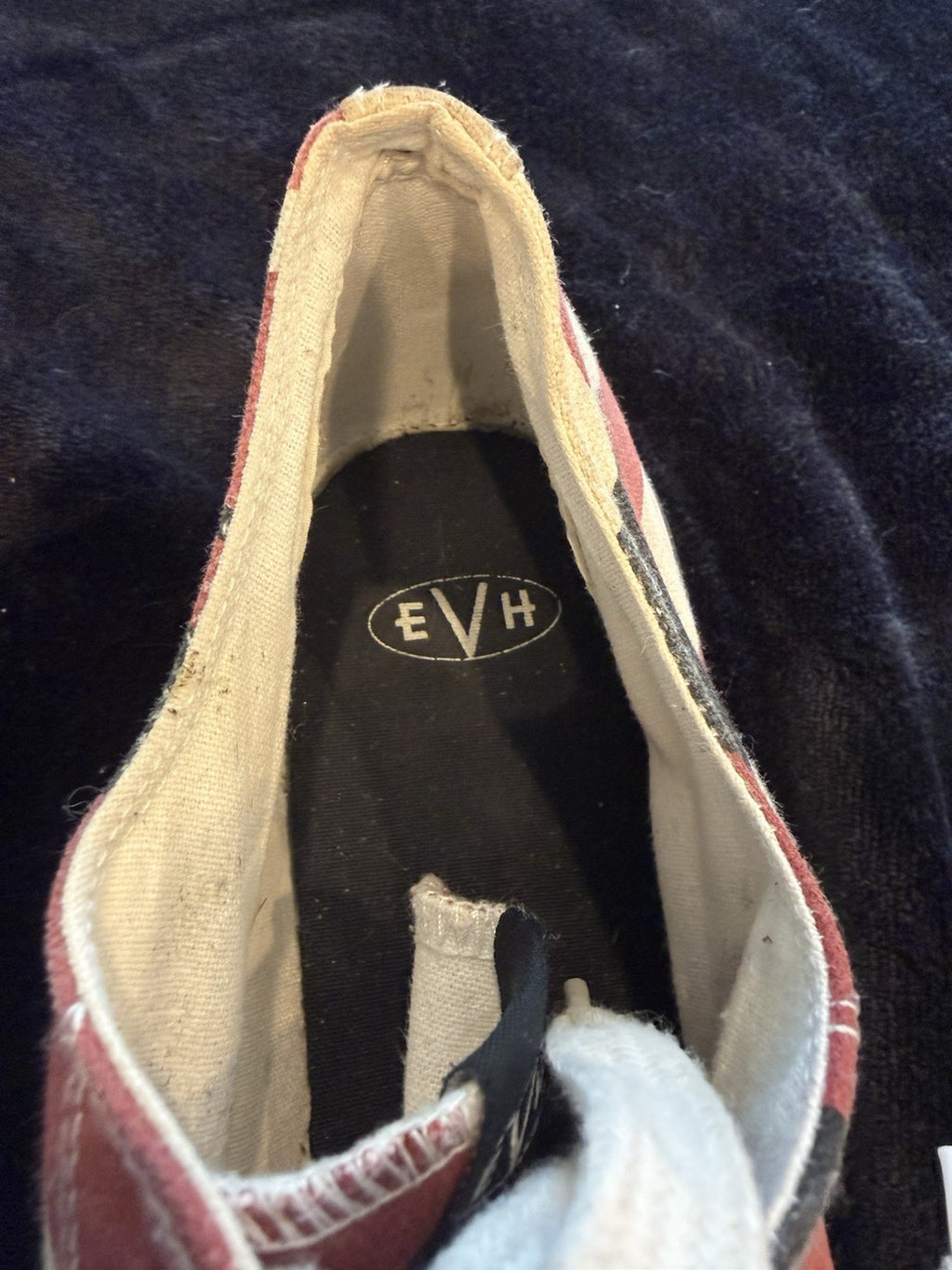 EVH Low Top Sneakers Shoes 5150 Red White Black Mens Size 13 Van Halen EVO26