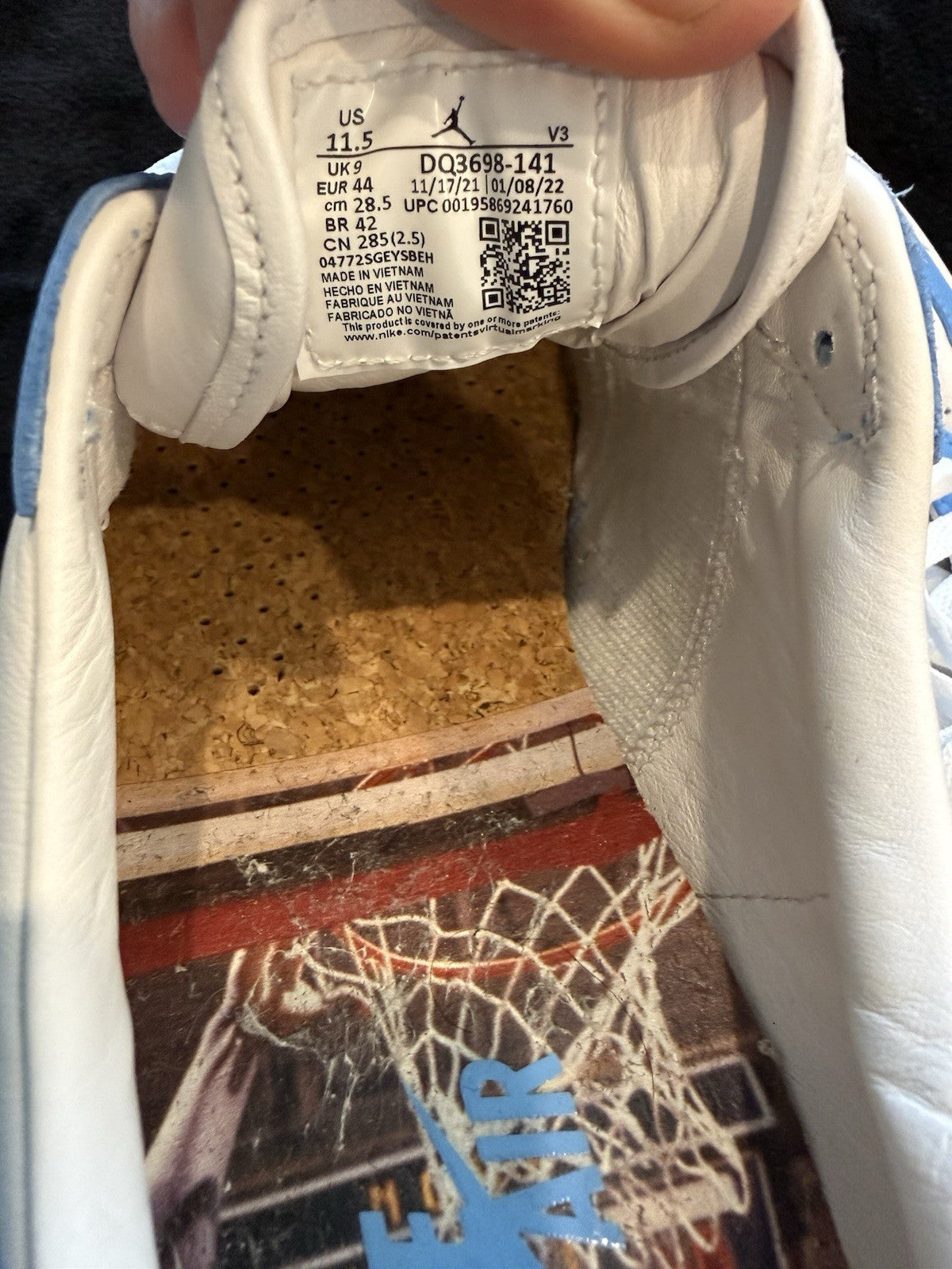 Nike Jordan Low Elevate University Blue Sneakers Womens 11.5 DQ3698-141 Mens 10