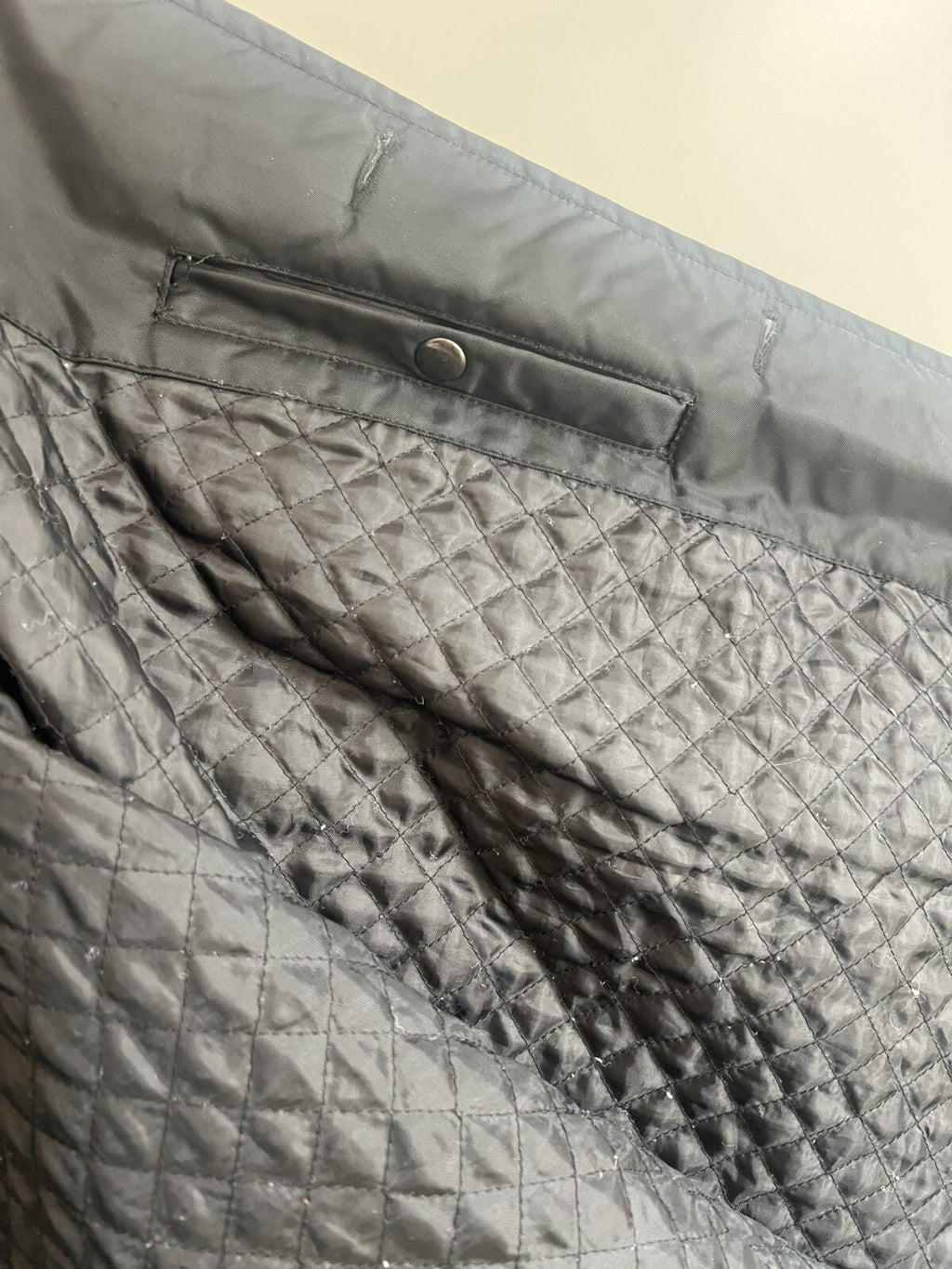 VTG GAP Men's Utility Jacket Size Large Black Lined Button Deep Pile Collar