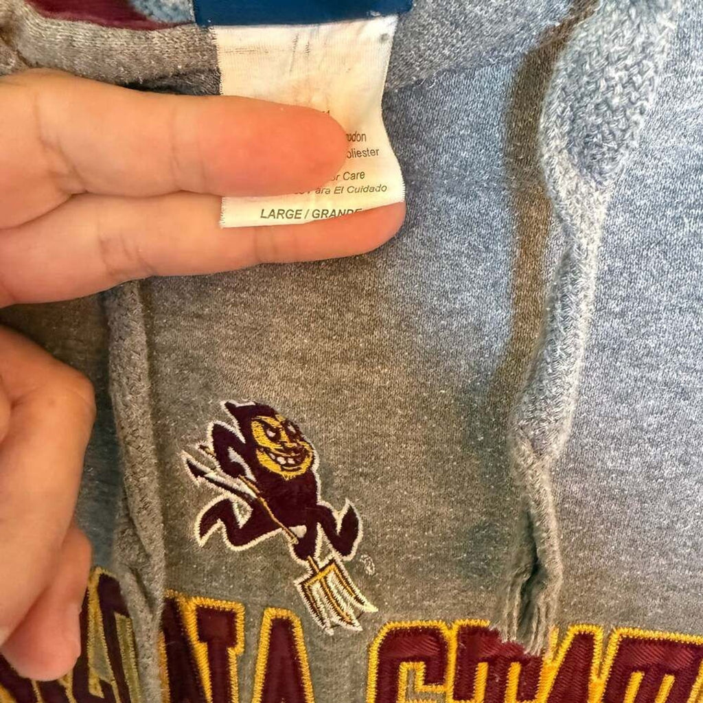 Vintage Arizona State University Sun Devils Large Hoodie