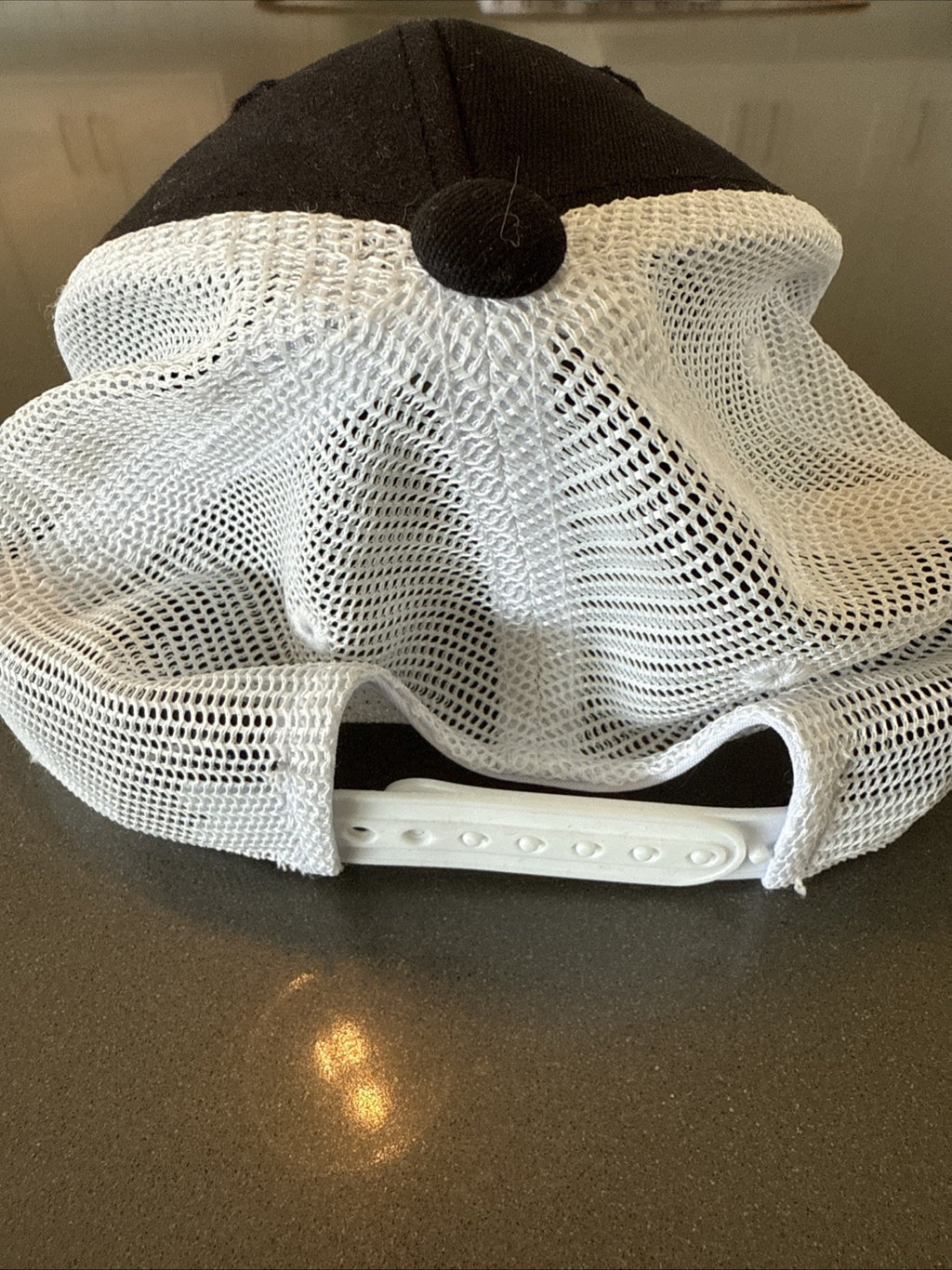 Vintage Champion Hat Giant C Patch Mesh Trucker Snapback Baseball Cap VGC