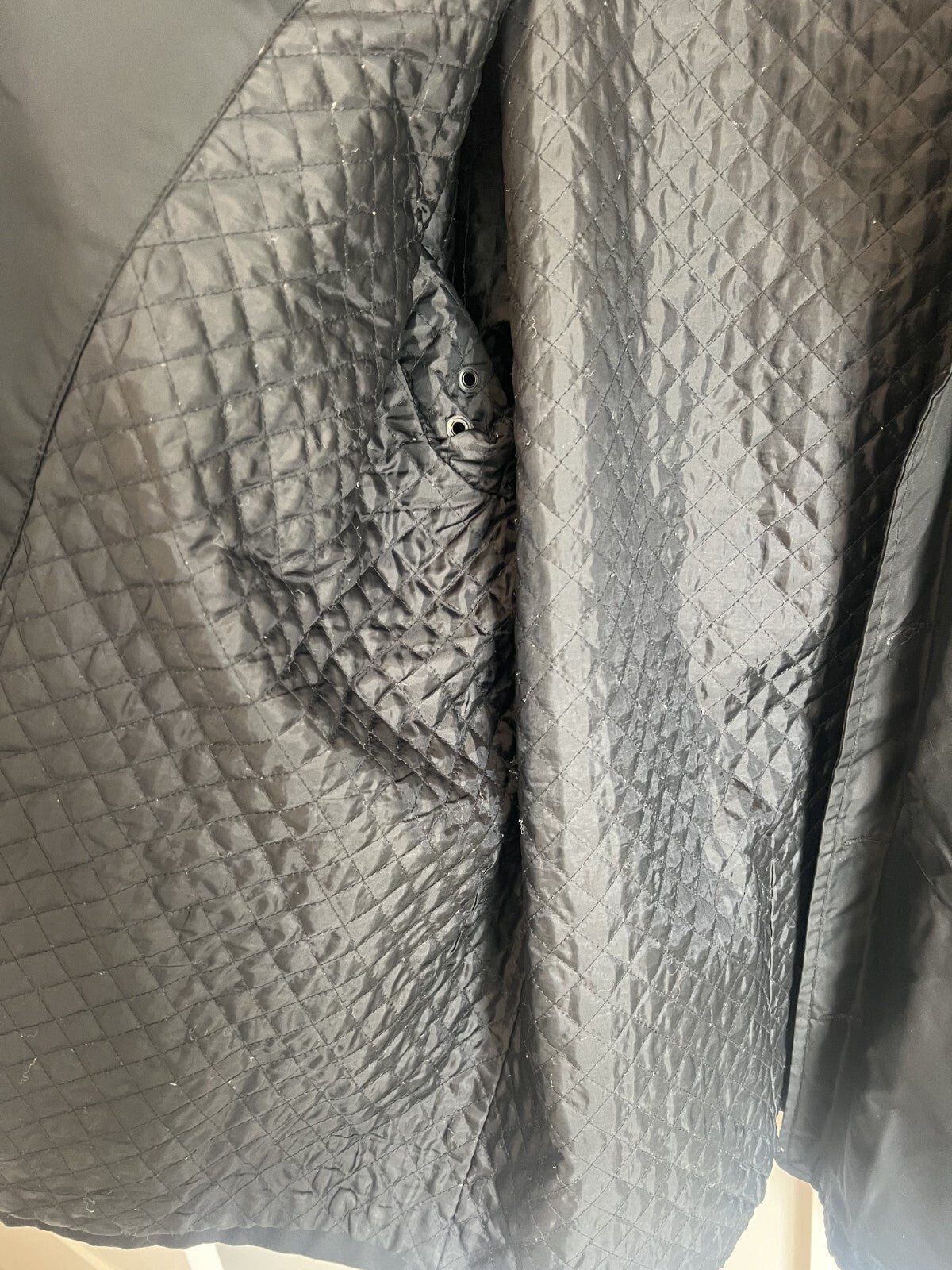 VTG GAP Men's Utility Jacket Size Large Black Lined Button Deep Pile Collar