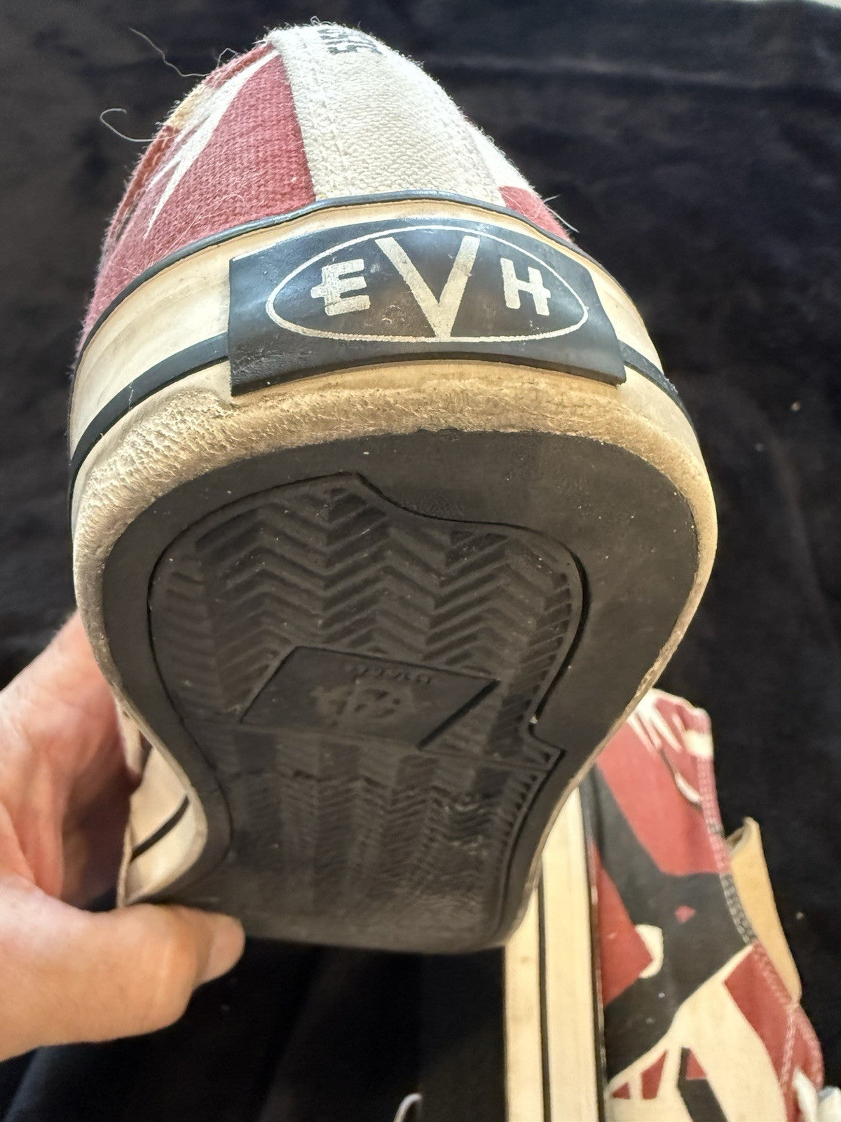 EVH Low Top Sneakers Shoes 5150 Red White Black Mens Size 13 Van Halen EVO26