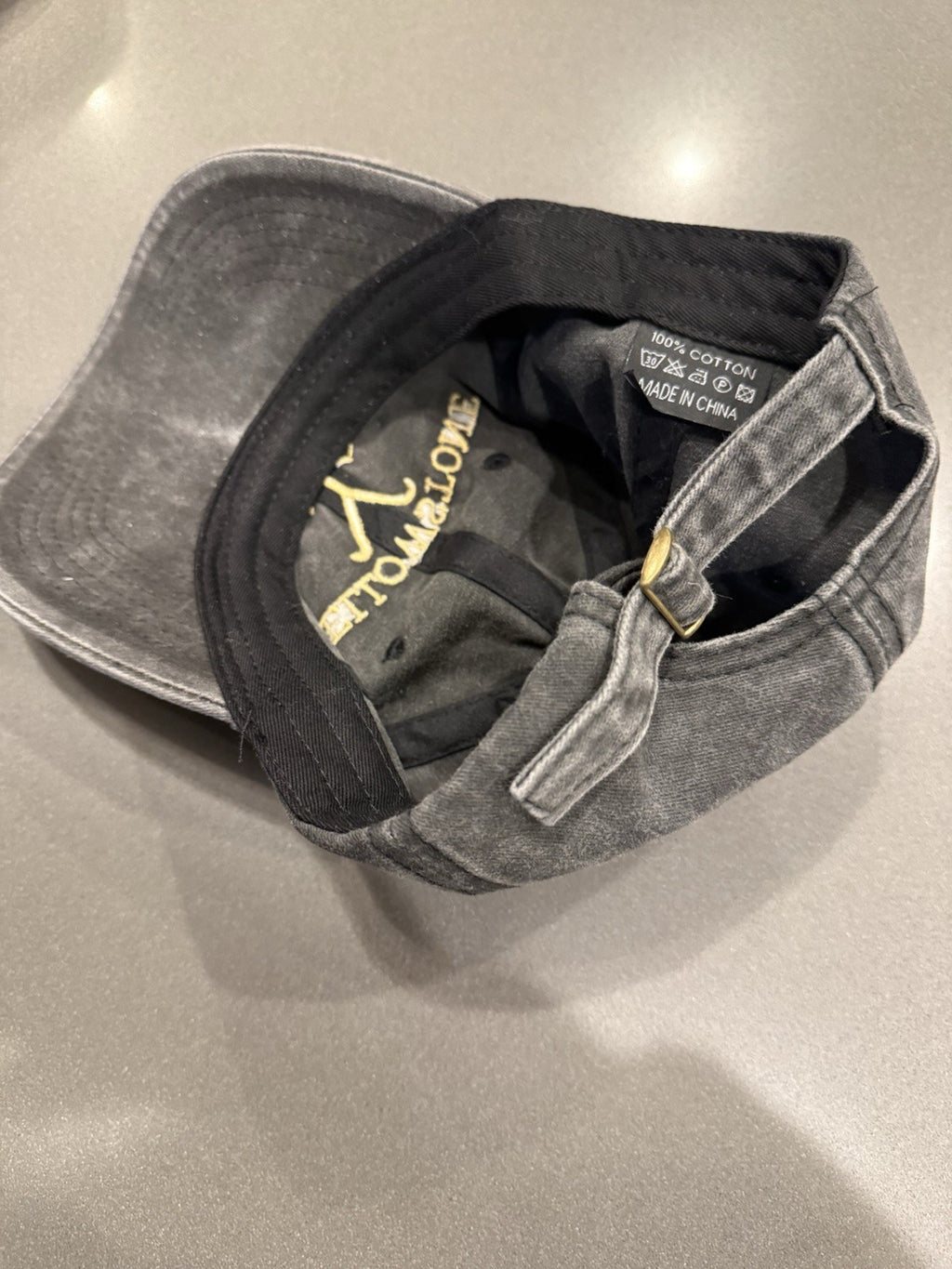 Yellowstone Dutton Ranch Rustic Slideback Hat Gray One Size Solid Embroidered