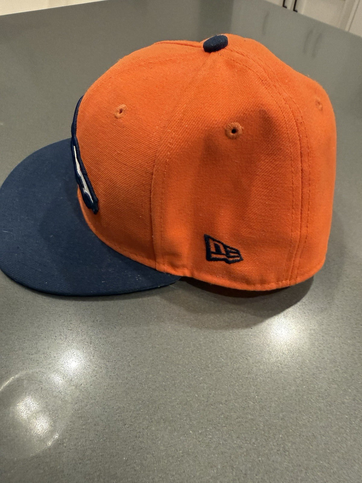 Denver Broncos Fitted Hat 7 1/2 New Era 59fifty Orange NFL