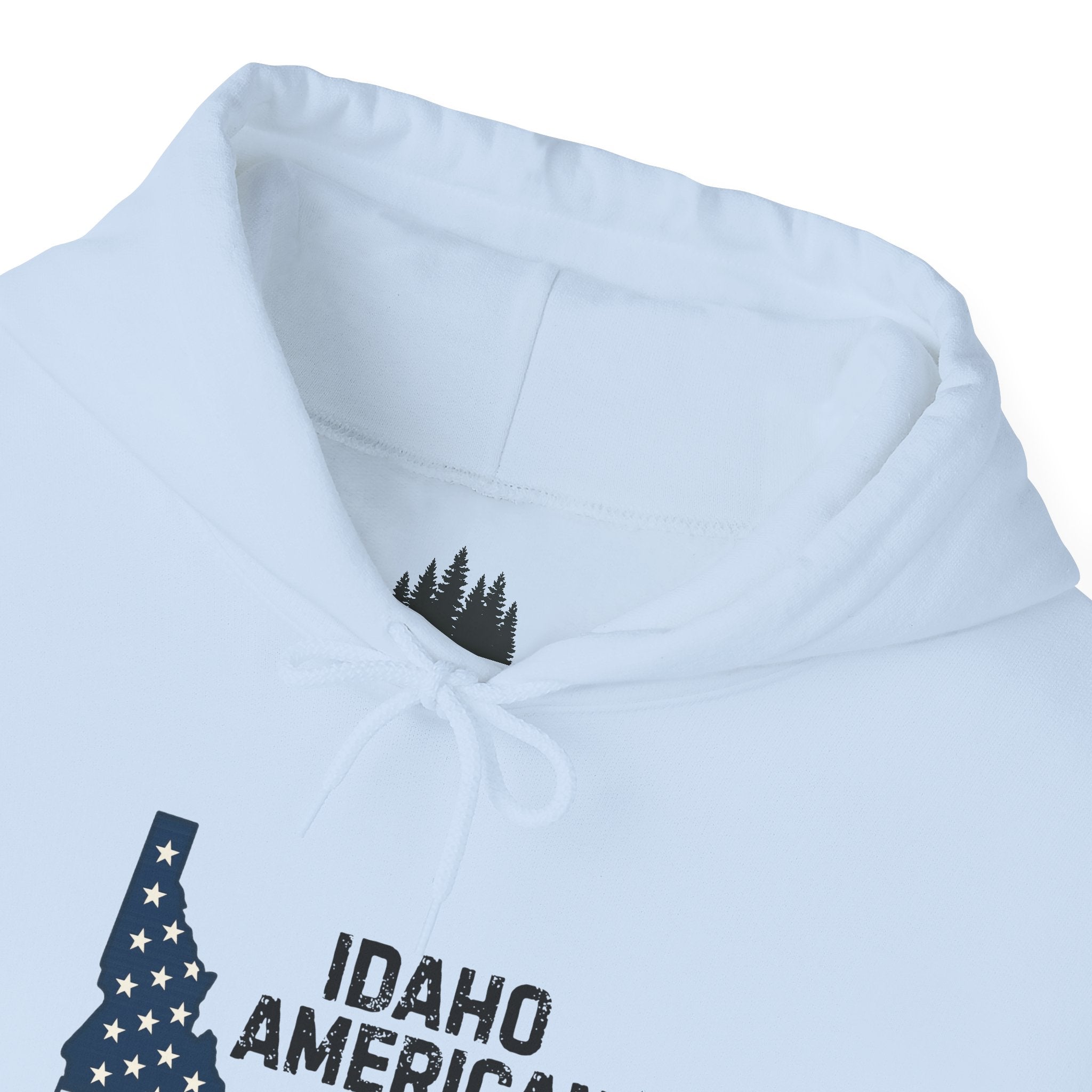 Idaho American Dad Hoodie with Sleeve Logo
