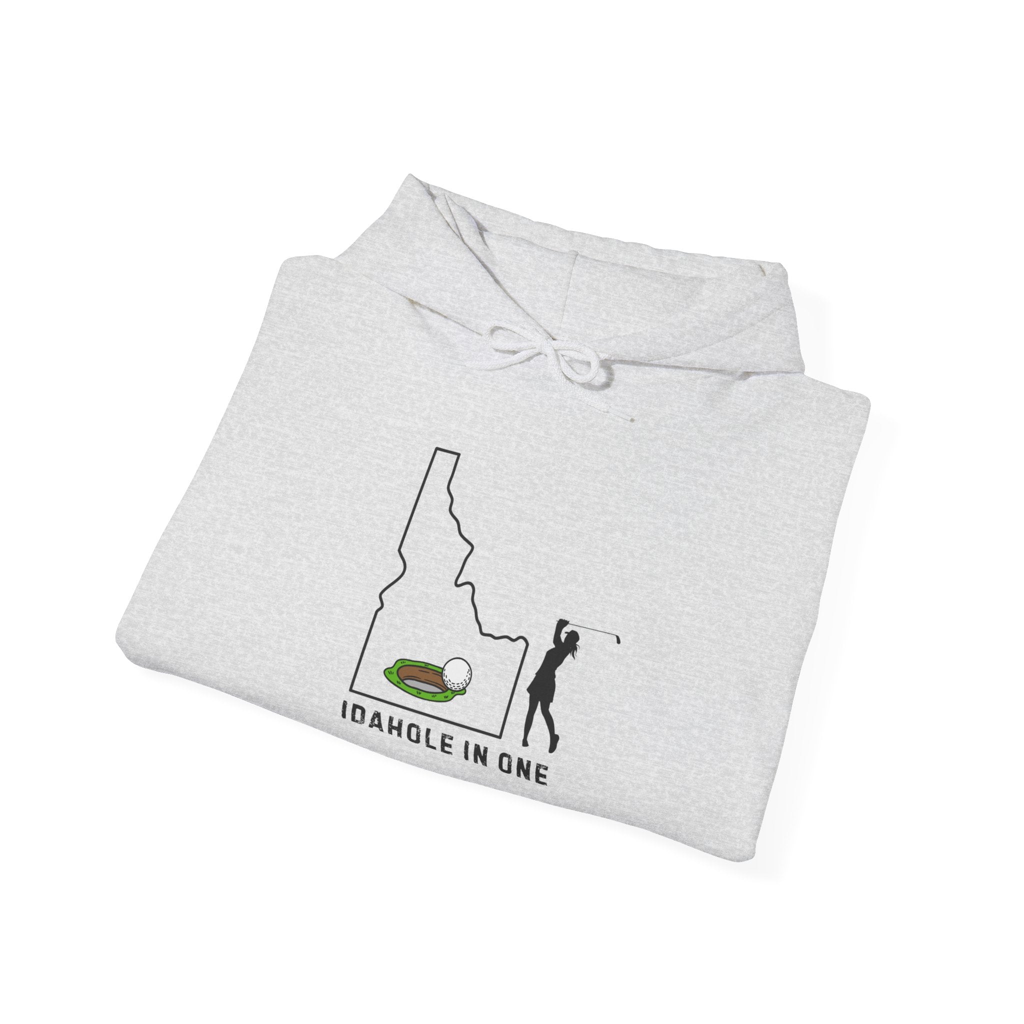Idahole In One Women's Golf Hoodie With Sleeve Logo