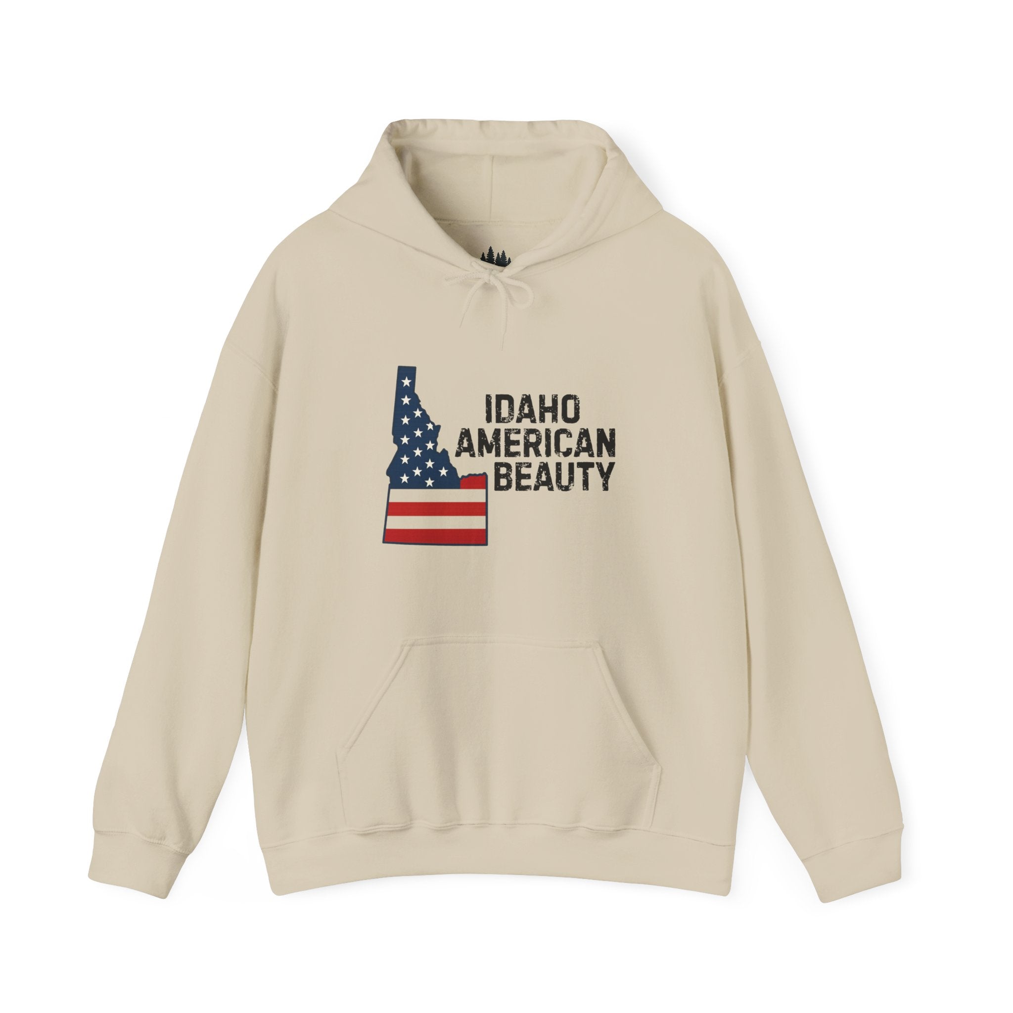 Idaho American Beauty Hoodie with No Sleeve Logo
