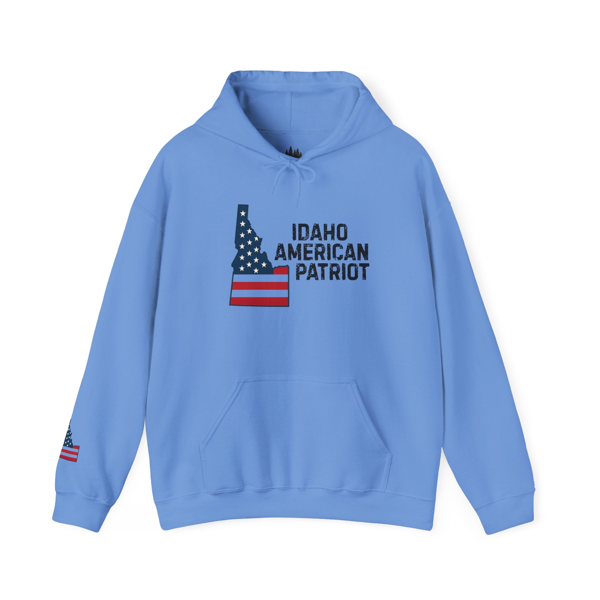 "Idaho American Patriot" Hoodie with Sleeve Logo