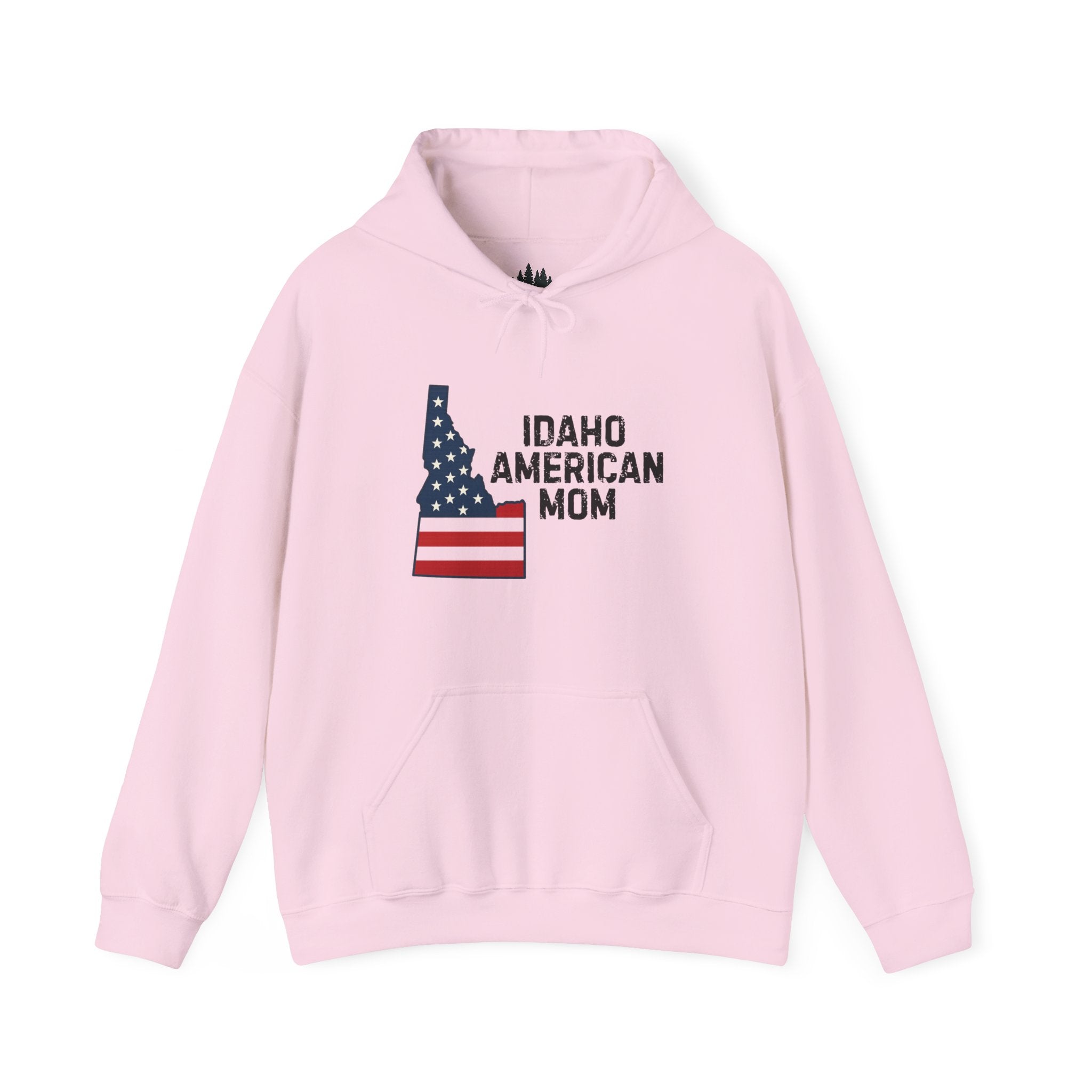 Idaho American Mom Hoodie With No Sleeve Logo