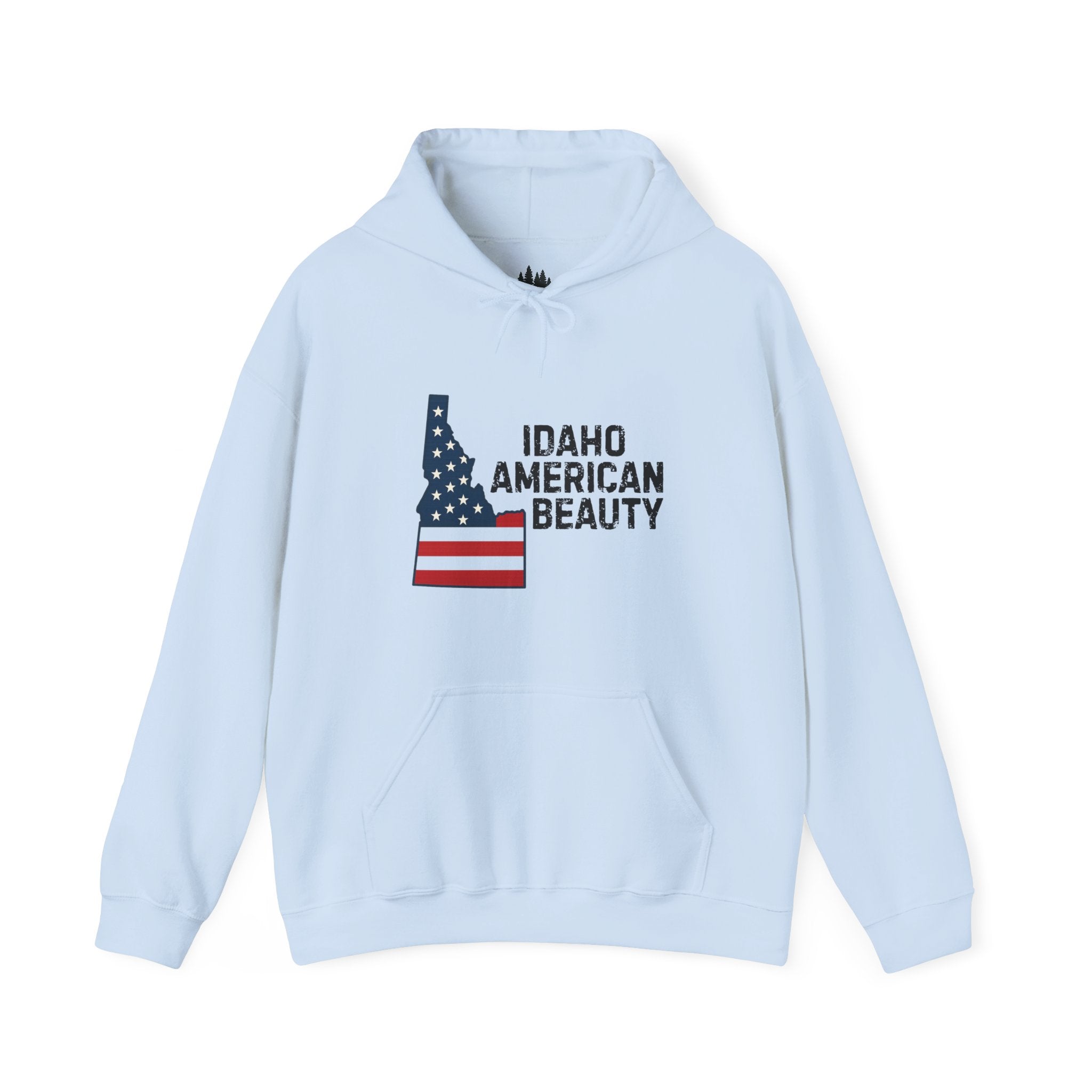 Idaho American Beauty Hoodie with No Sleeve Logo