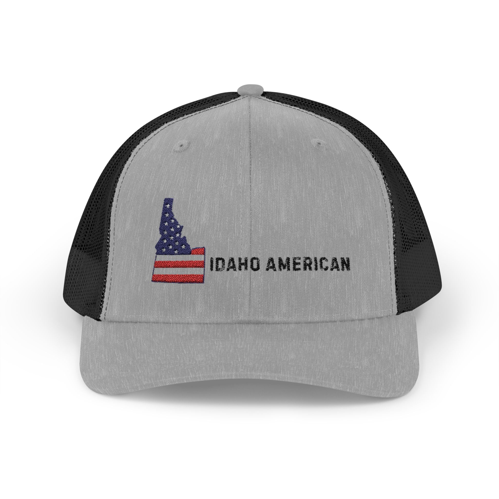 "Idaho American" Embroidered Snapback Trucker Cap