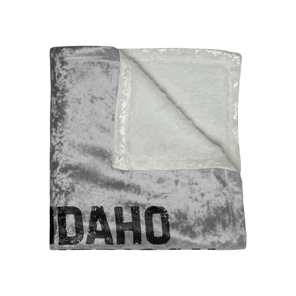 "Idaho American Patriot" Crushed Velvet Blanket