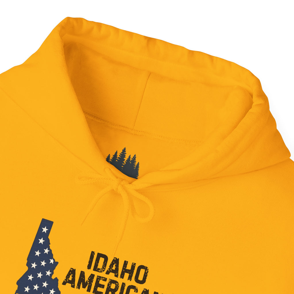 Idaho American Dad Hoodie with Sleeve Logo