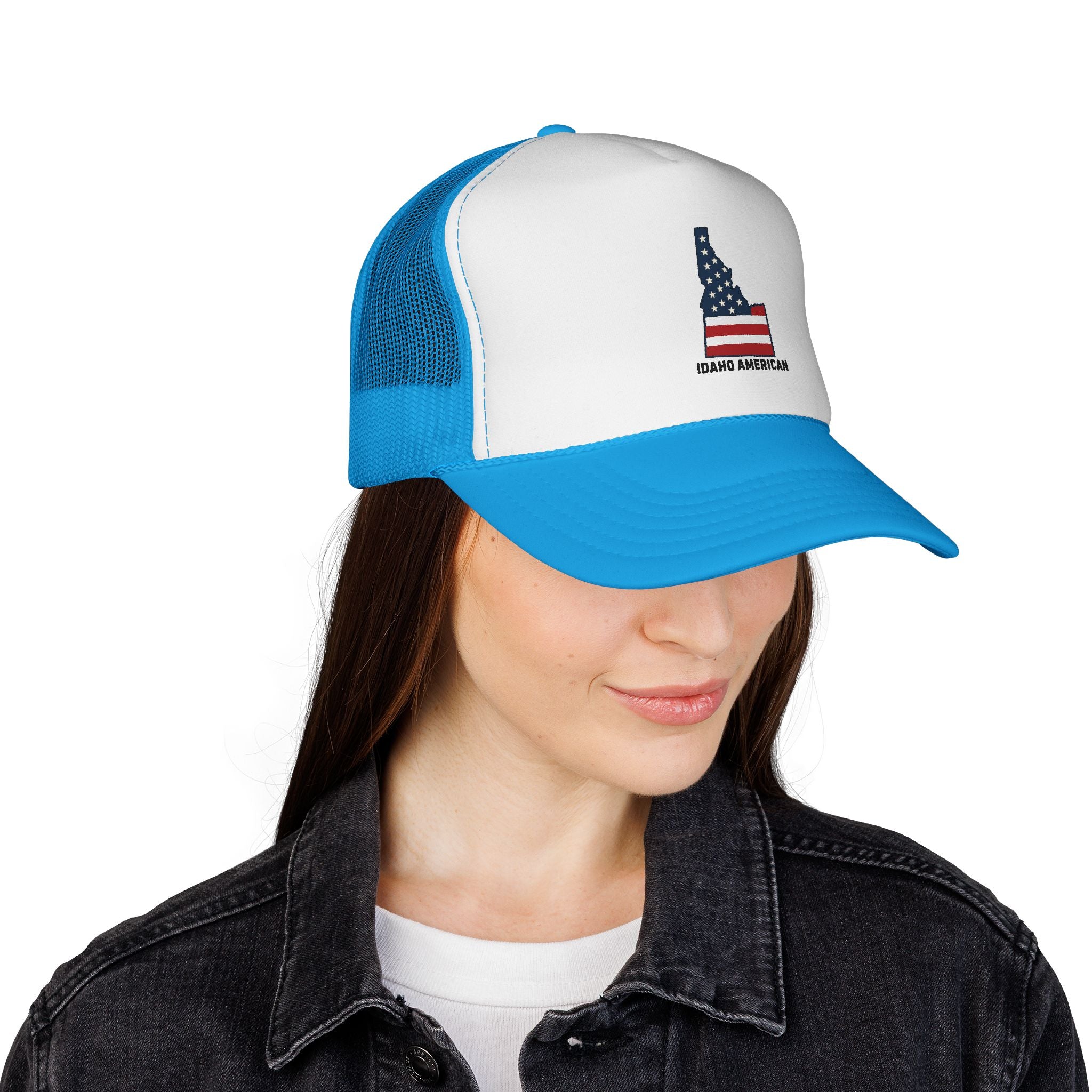 Idaho American Trucker Cap - Patriotic Mesh Hat