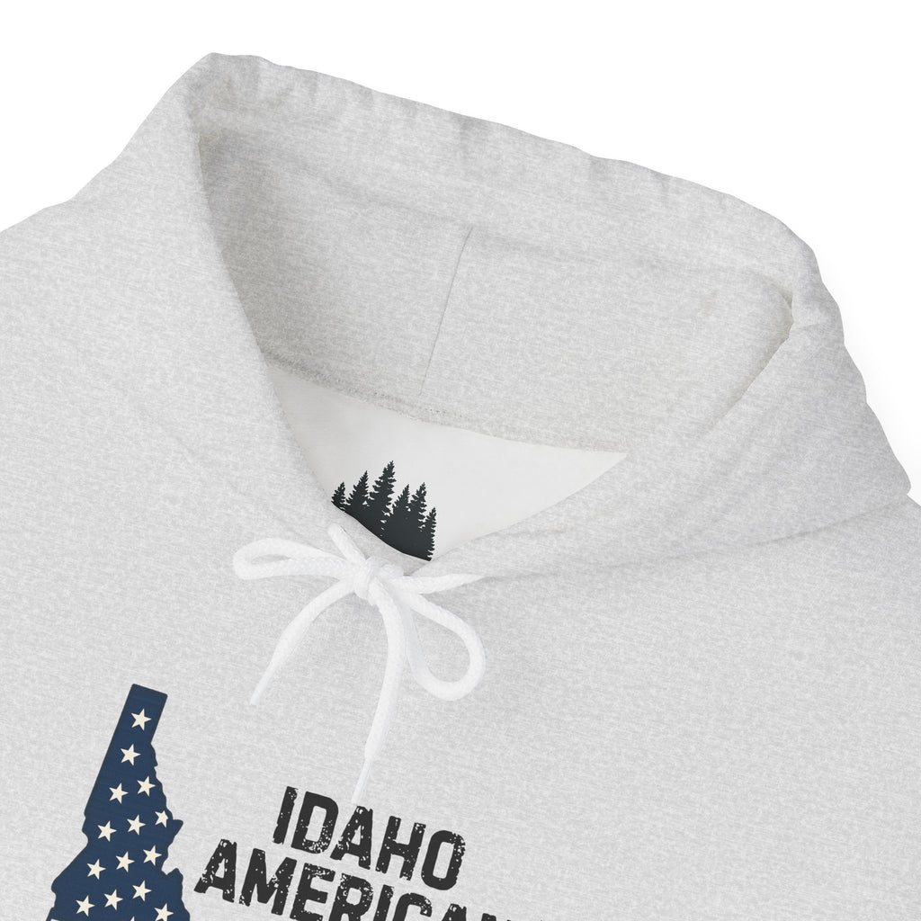 Idaho American Dad Hoodie with Sleeve Logo