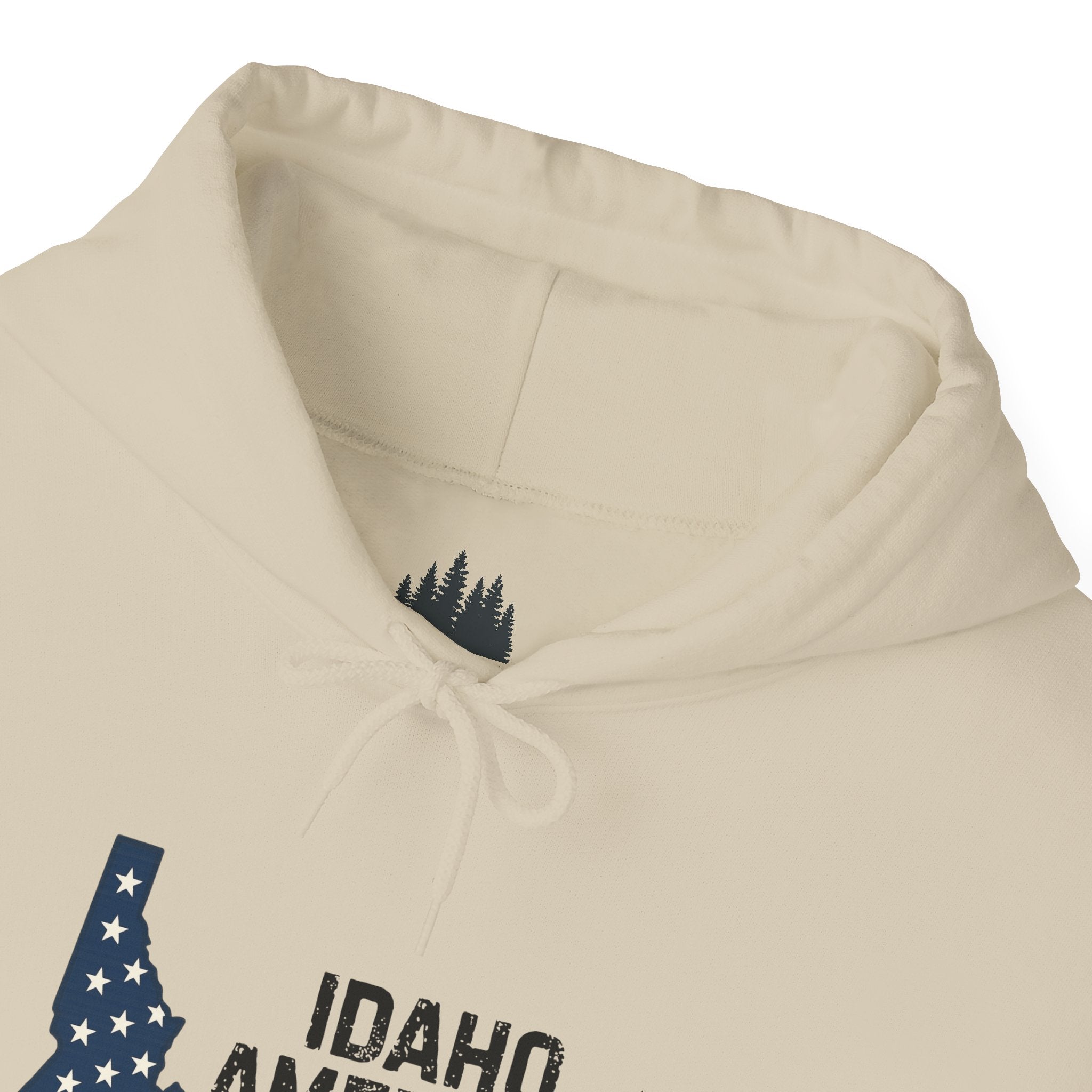 Idaho American Beauty Hoodie with No Sleeve Logo
