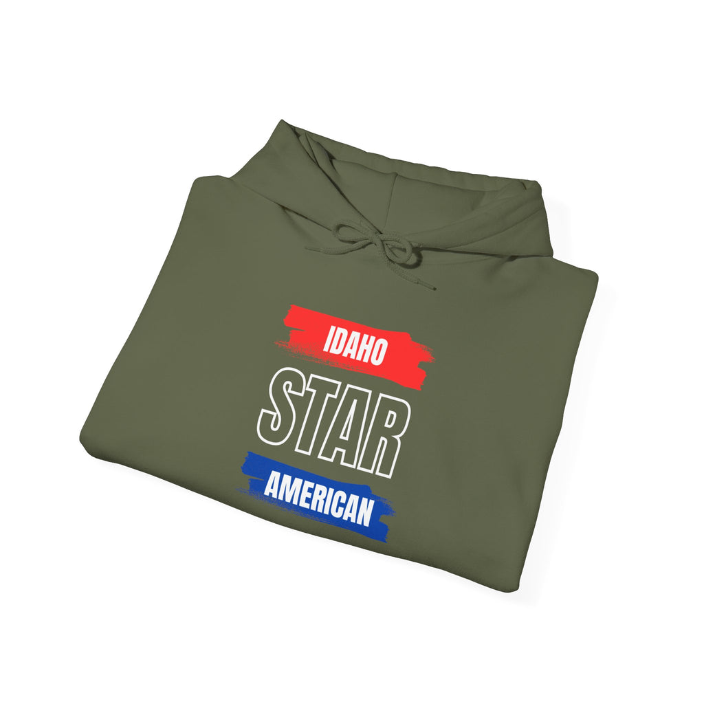 Idaho American Star Hoodie with Sleeve Logo