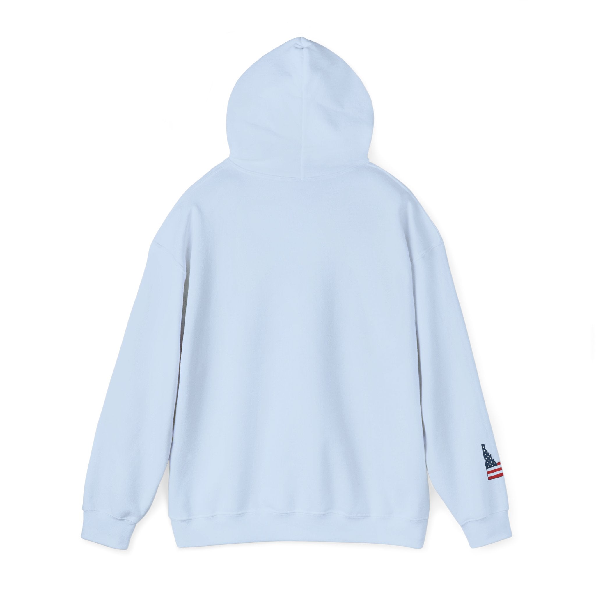 'Idaho American' Hoodie with Sleeve Logo