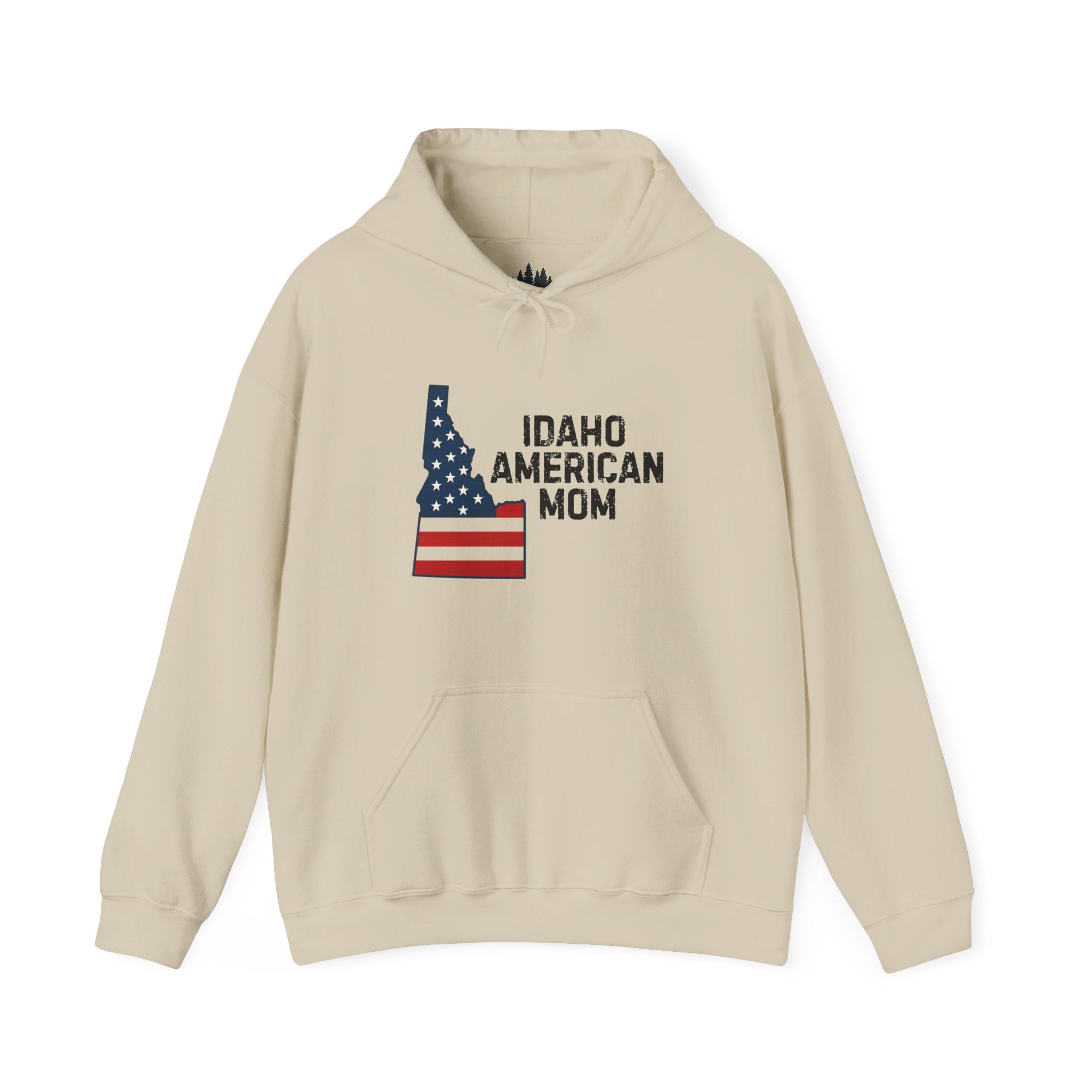 Idaho American Mom Hoodie With No Sleeve Logo