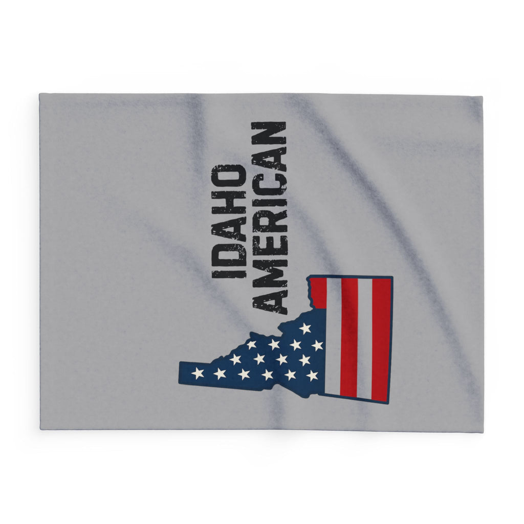 Idaho American Fleece Blanket – Patriotic Flag Throw
