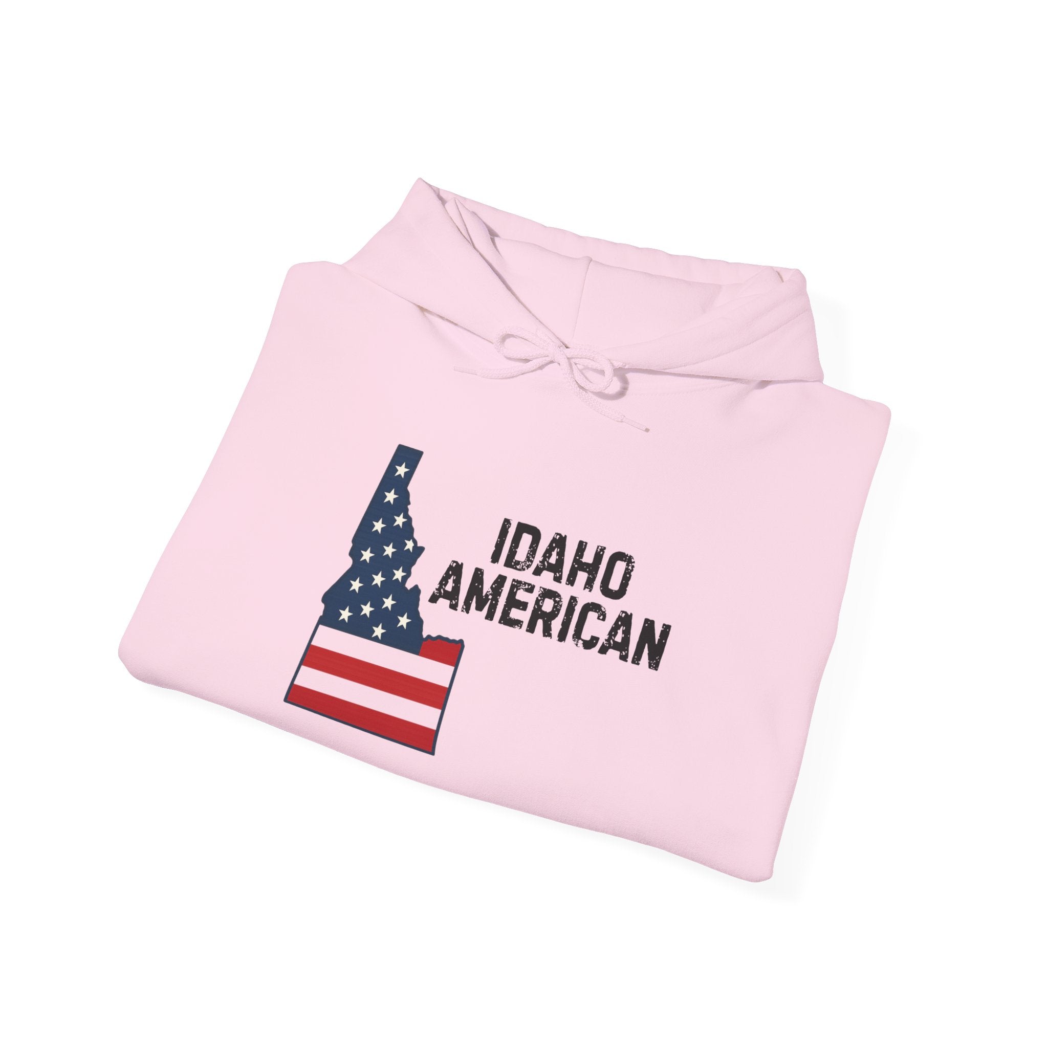 'Idaho American' Hoodie with Sleeve Logo