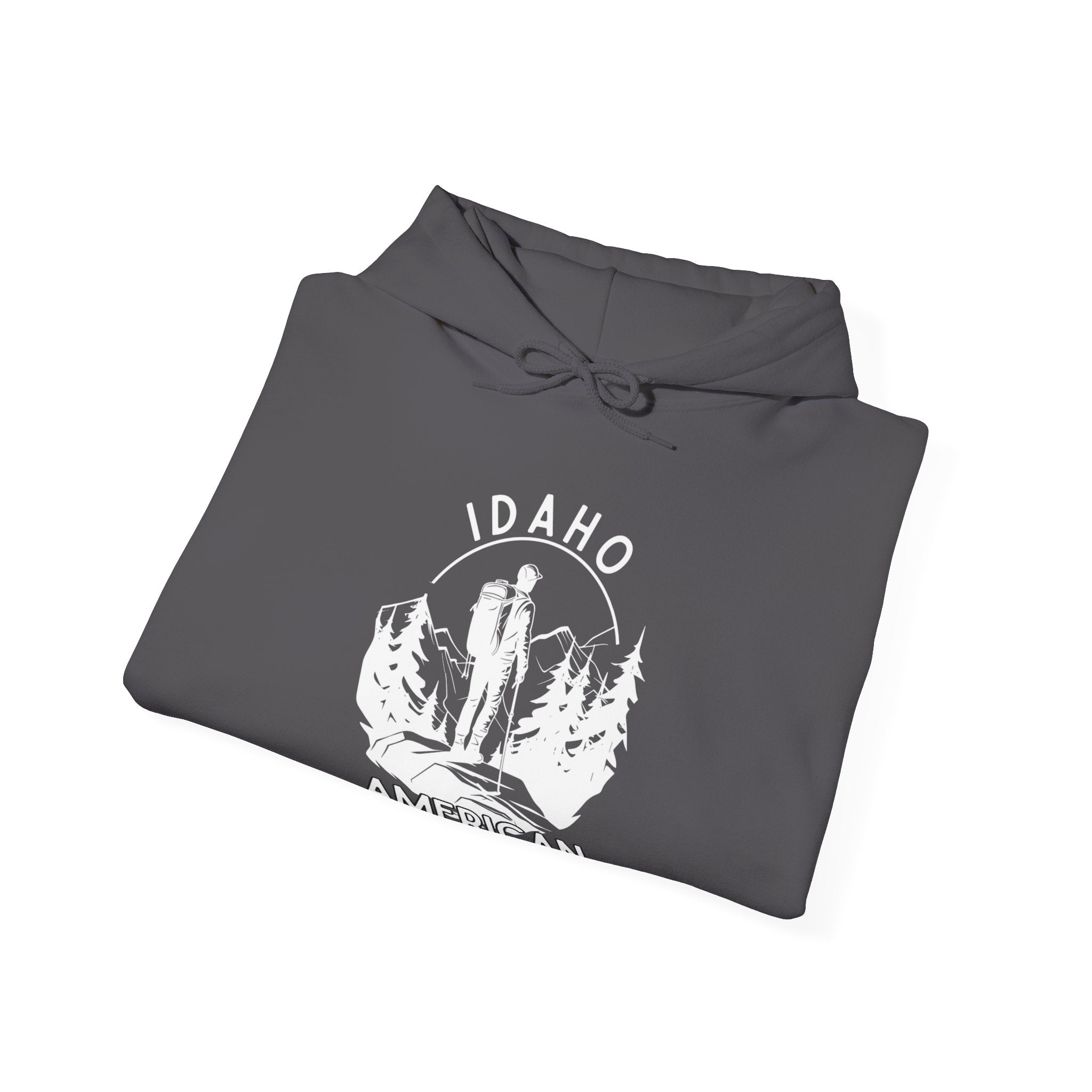 "Idaho American Patriot State of Mind" Hoodie with Sleeve Logo