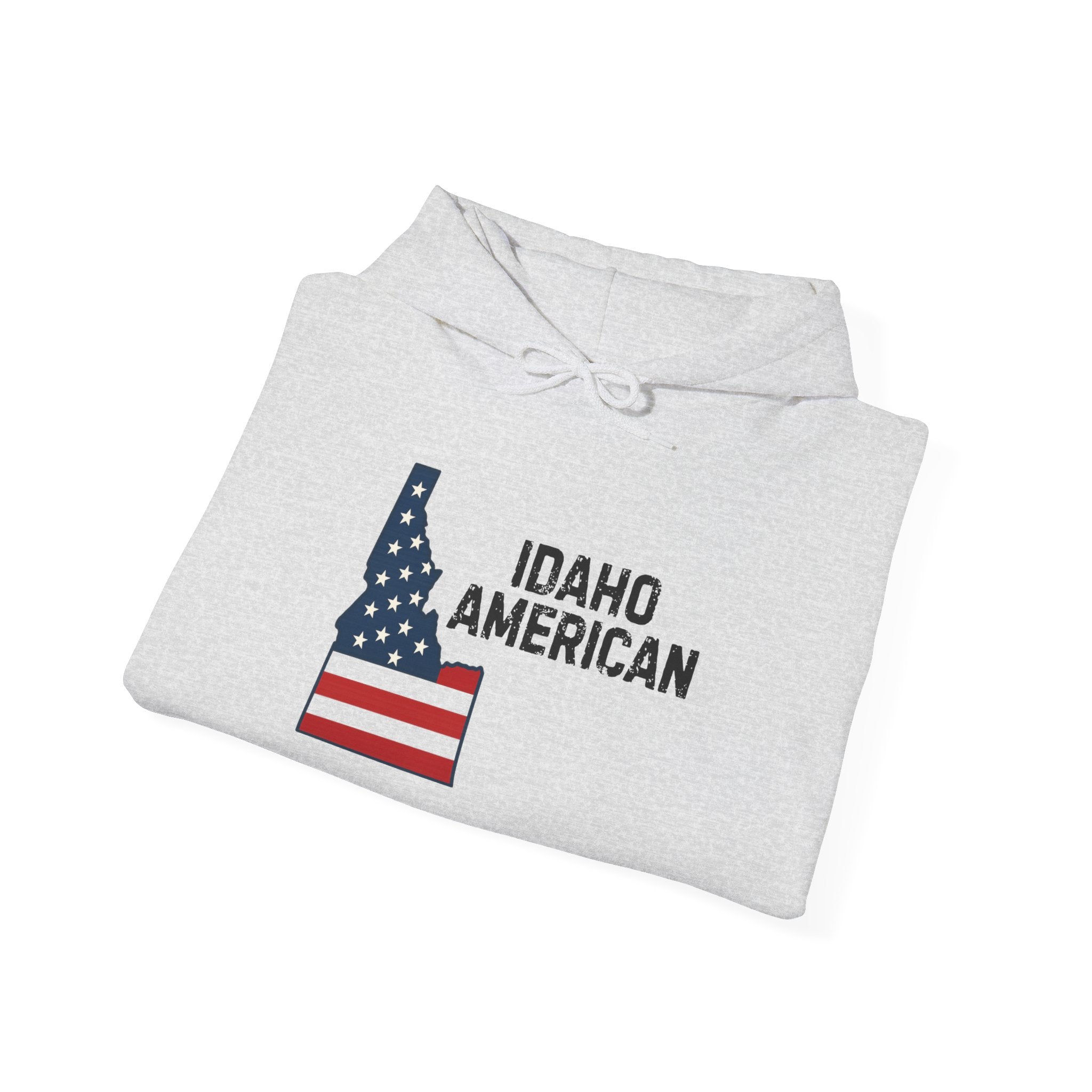 'Idaho American' Hoodie with Sleeve Logo