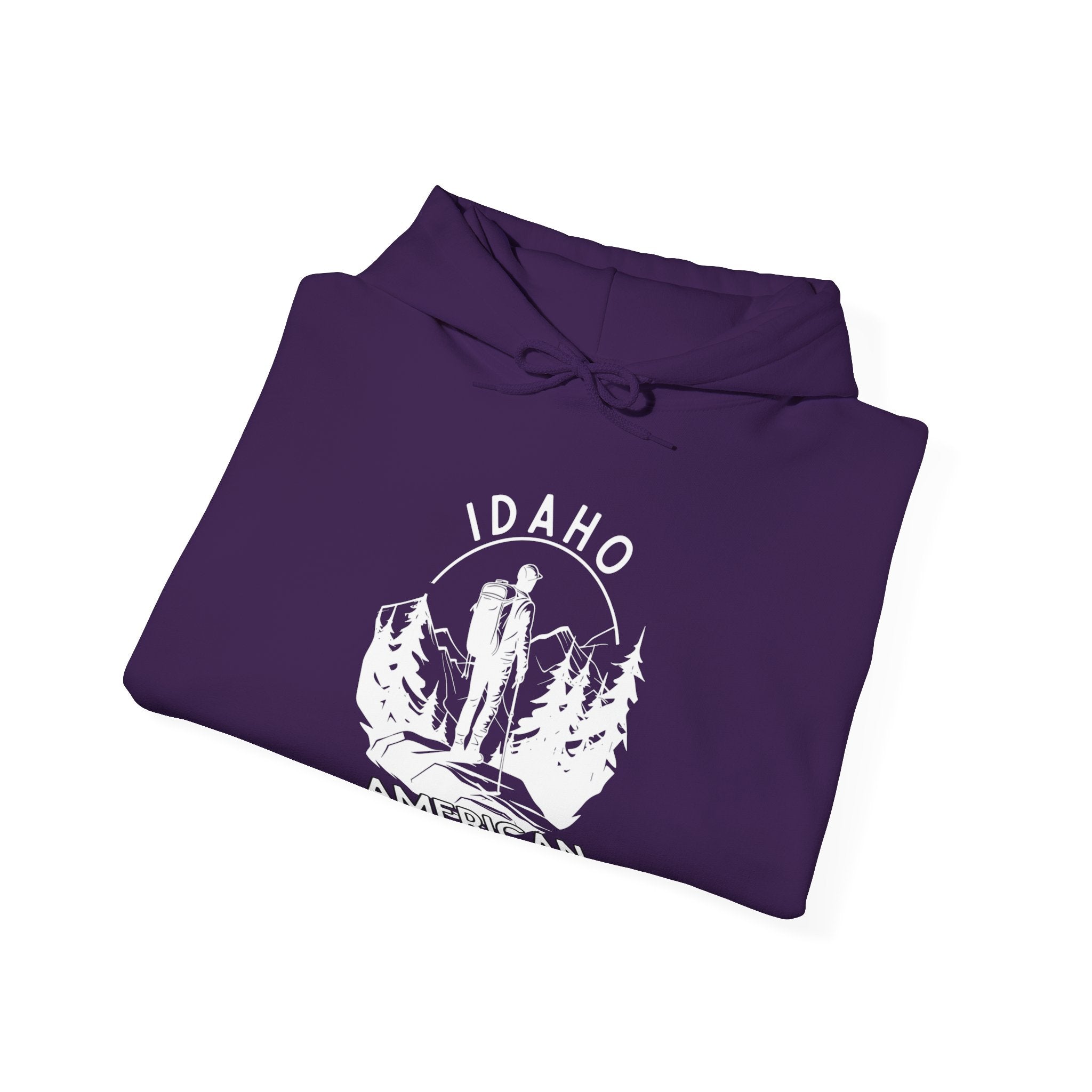 "Idaho American Patriot State of Mind" Hoodie with Sleeve Logo