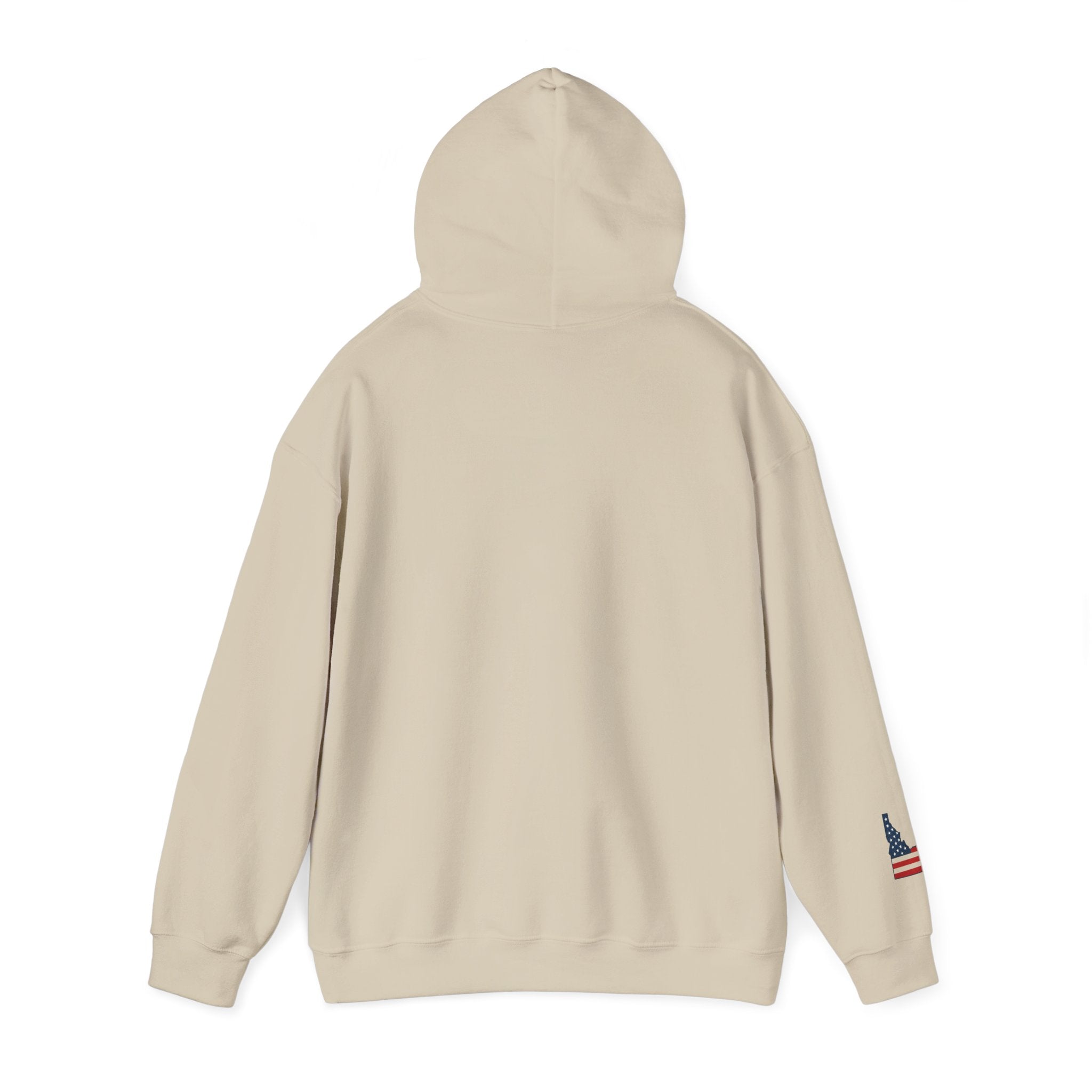 'Idaho American' Hoodie with Sleeve Logo