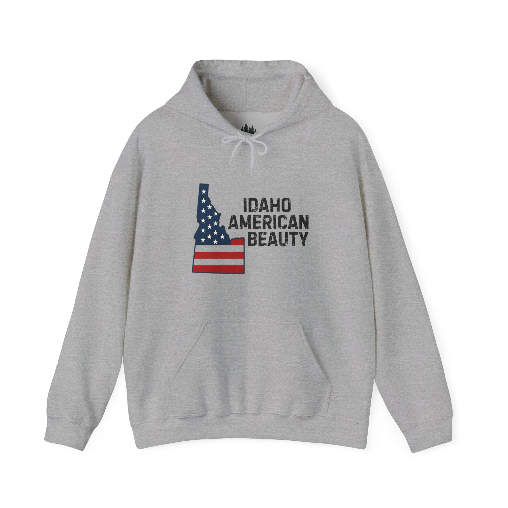 Idaho American Beauty Hoodie with No Sleeve Logo